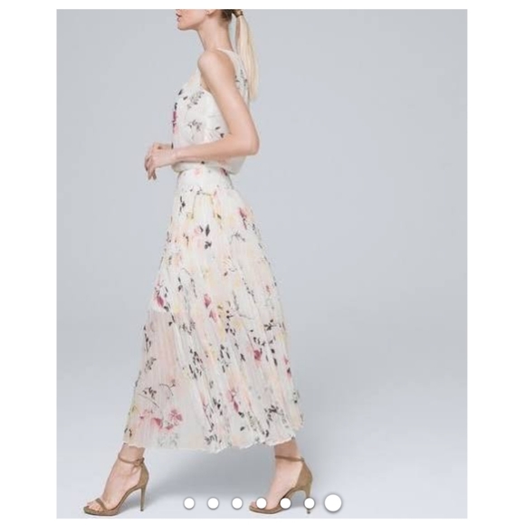 White House Black Market White Floral Dress ♥ - Picture 2 of 11